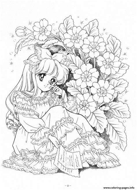 Hudyarchuleta Anime Coloring Pages Flowers