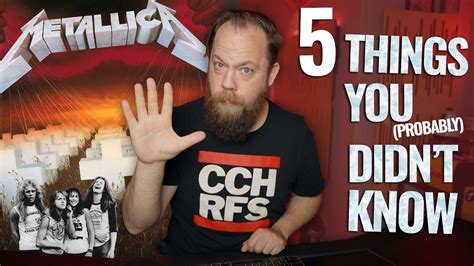 5 Things You Probably Didnt Know About Master Of Puppets Youtube