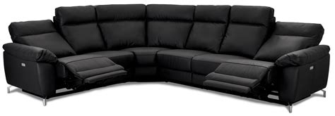 Ibbe Design L Form Ecksofa Schwarz Leder Relaxsofa Couch Mit Elektrisch