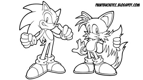 Printable Sonic And Tails Coloring Pages