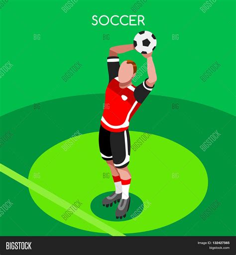Soccer Throw Player Vector & Photo (Free Trial) | Bigstock