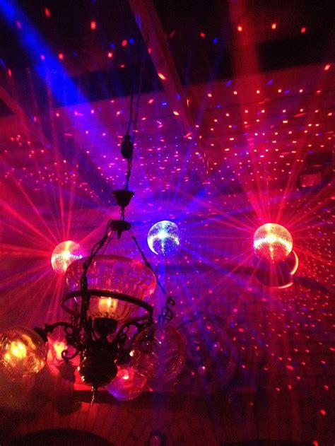 Free Download Red Disco Lights Several Disco Balls Dance Floor