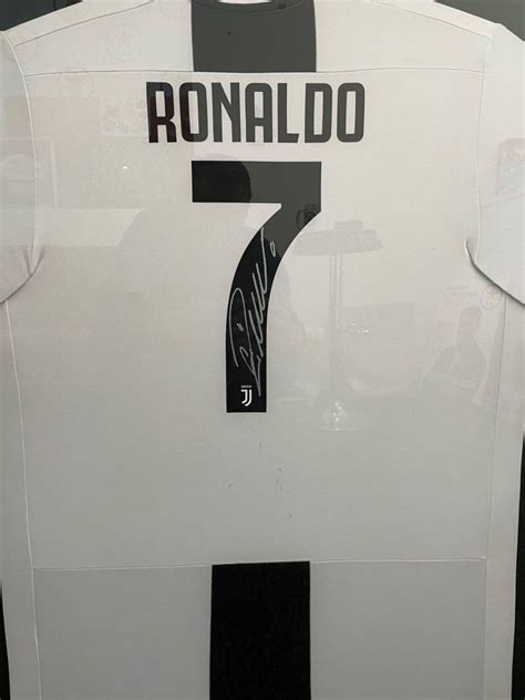 An Autographed Cristiano Ronaldo Juventus Jersey Hobbies And Toys