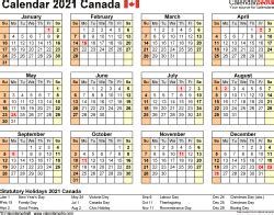 On this page you will find general information and details about holidays in canada for 2021. Canada Calendar 2021 - Free Printable Word Templates