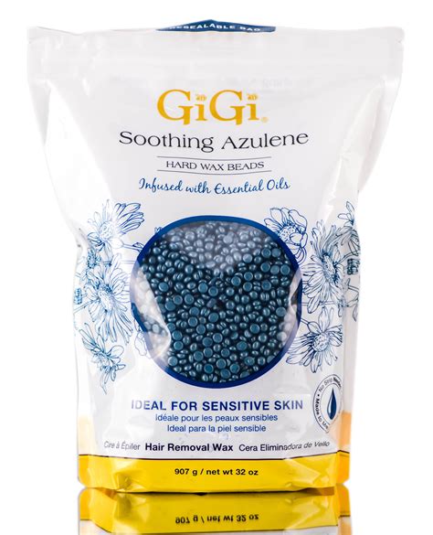 Gigi Soothing Azulene Hard Wax Beads 32 Oz