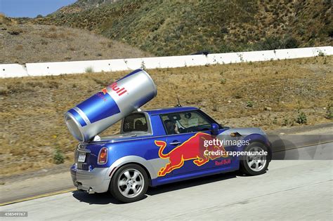 Red Bull Mini Cooper High Res Stock Photo Getty Images