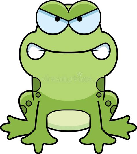 Angry Little Frog Stock Vector Illustration Of Green 158512882