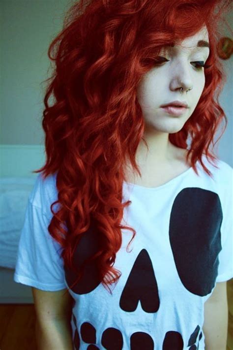 Red Hair Szenehaar Haar Styling Haarfarben