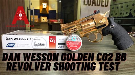 Dan Wesson Golden Co2 Bb Revolver Shooting Test Youtube