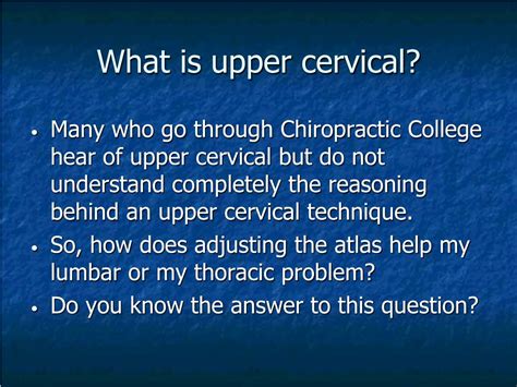 Ppt Nucca The National Upper Cervical Chiropractic Association