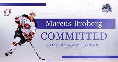 Silverbacks Secure Commitment From Marcus Broberg Salmon Arm Silverbacks