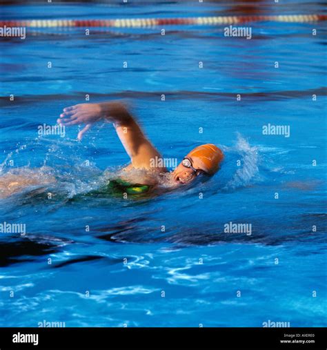 Swimming Laps Stock Photo Alamy