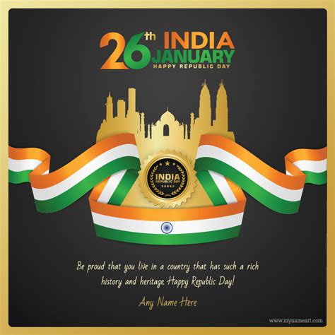 26 January 2021 Republic Day Poster Indian Republic Day 2021