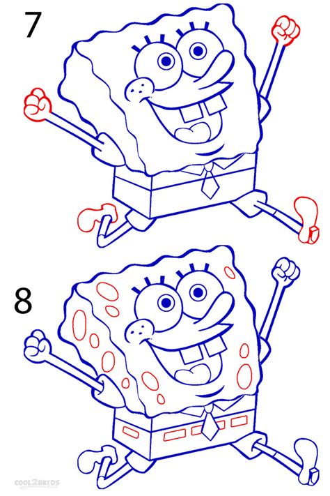 How To Draw Spongebob Step By Step Pictures Cool2bkids
