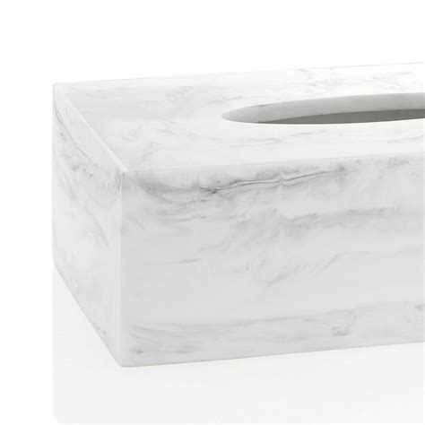 Marble Effect Tissue Box — Qechic