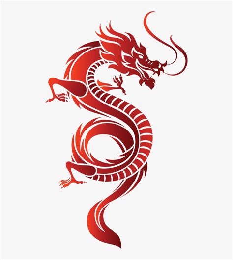 Asian Dragon Fire Vector 500x837 Png Download Pngkit