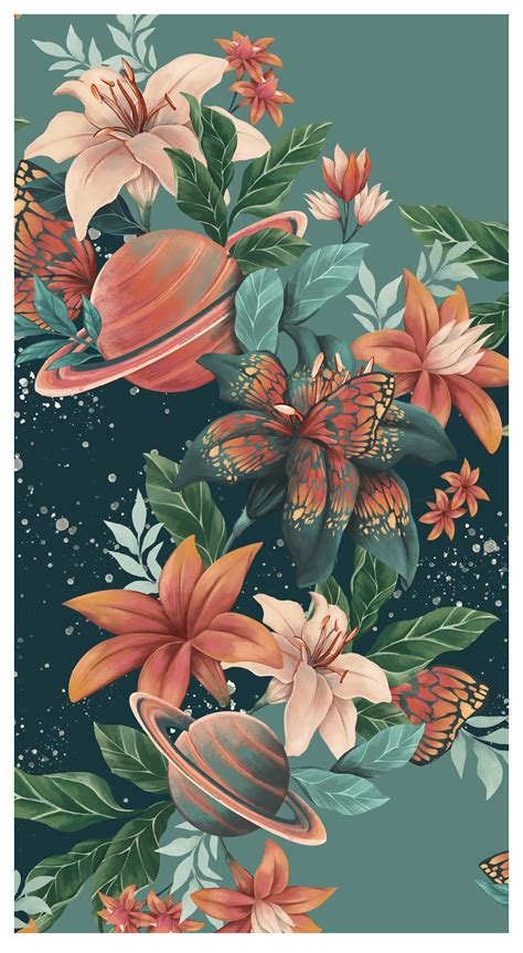 Tropical Universe Saturn Flowers On Behance