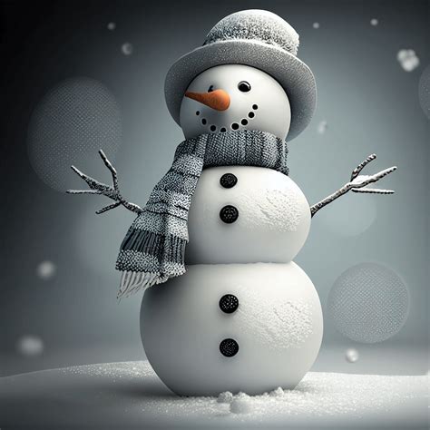 Snowman Clipart Free Masterbundles