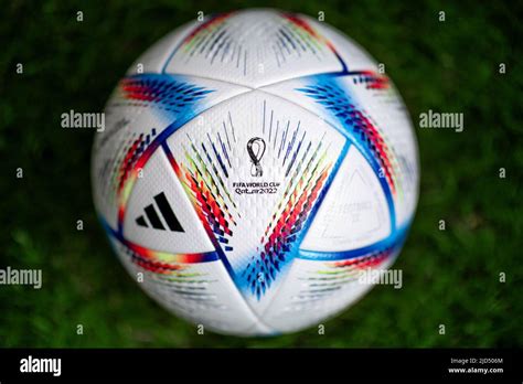Adidas 2022 World Cup Al Rihla Official Match Ball Hi Res Stock