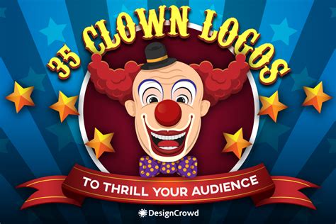 35 clown logos to thrill your audience
