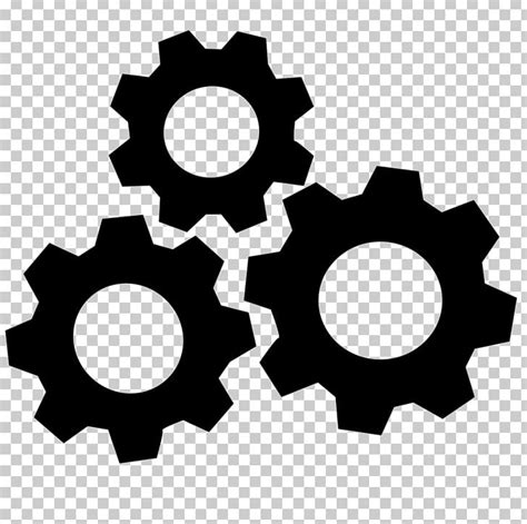 Gears Clip Art Black And White