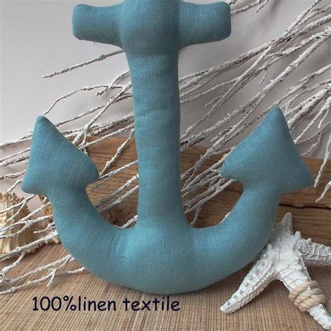 Plush Anchor Toy Anchor Pillow Teal Anchor For A Nautical Style