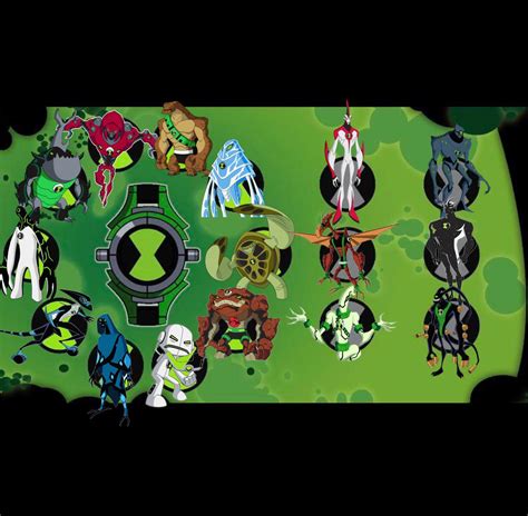 My Omnitrix Aliens And Unlockable Aliens Rben10