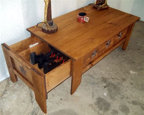 Hammered copper coffee table by eamonwalshdiy in furniture. Hidden Compartment Coffee Table Ideas | Roy Home Design