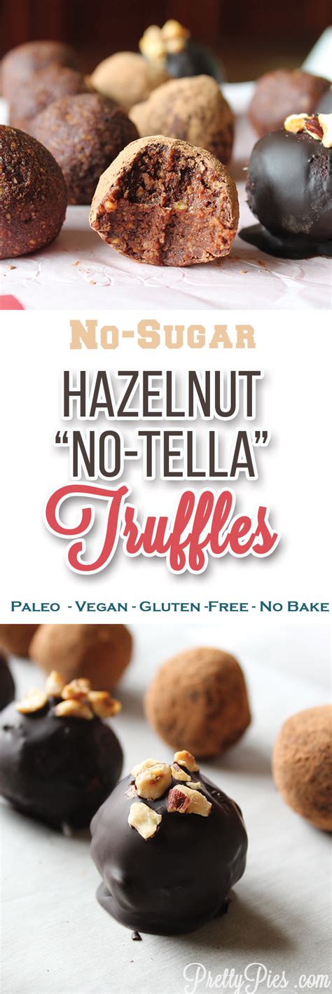 Hazelnut Nutella Truffles Vegan Paleo No Refined Sugar Pretty