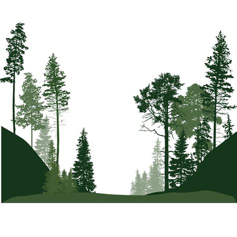 Forest Euclidean Vector Tree Forest Trees Png Download 15001500
