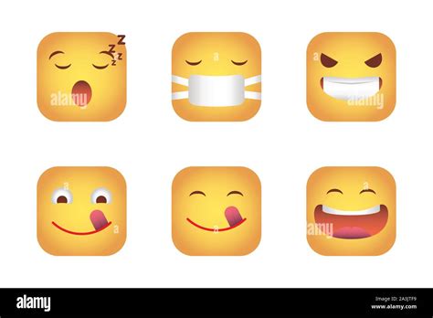 Emojis De Emociones Imágenes Vectoriales De Stock Alamy
