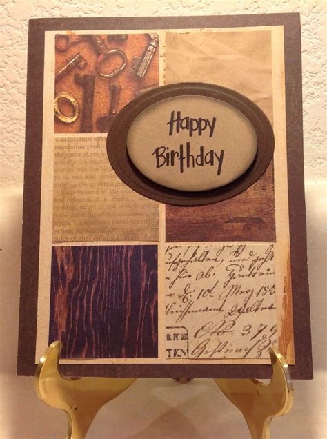 Masculine Birthday Card Birthday Cards For Men Card Making Birthday Birthday Card Craft