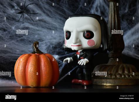 Funko Pop Action Figure Of Billy The Puppet From Popular Slasher Horror