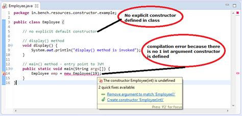 Let us get to know them one by one. Java: Default Constructor with example - BenchResources.Net
