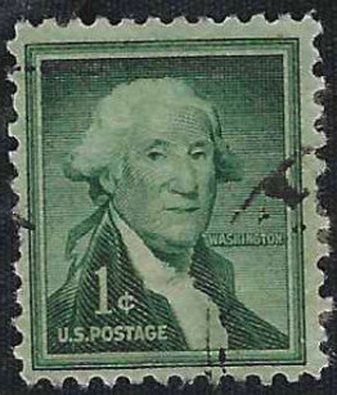 Rare George Washington 1 Cent Stamp Us Postage Very Fine Mint Etsy
