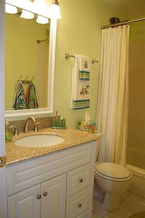 And never forget what every kid's bathroom needs plenty of: Making a Small Kids Bathroom Work