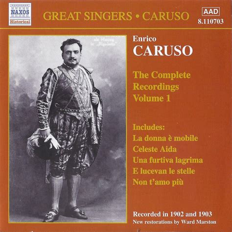 Enrico Caruso The Complete Recordings Volume 1 2000 Cd Discogs
