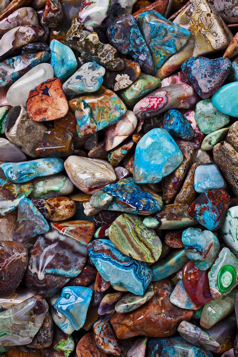 Colored Polished Stones Photograph by Garry Gay | Fine Art America