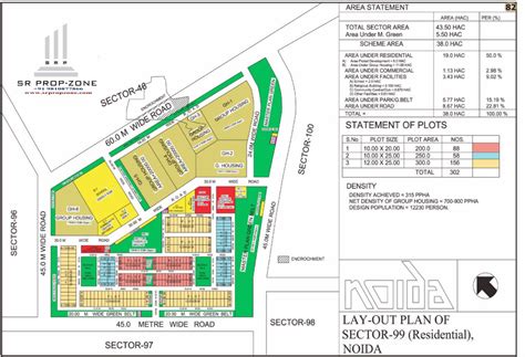 Layout Plan Of Noida Sector 99 Residential Hd Map Greater Noida