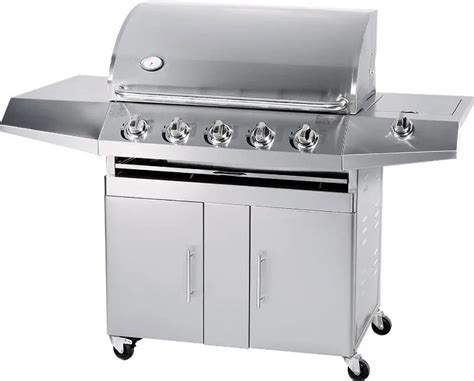 professional outdoor stainless steel gas bbq grill with 5 burners buy stainless steel gas bbq
