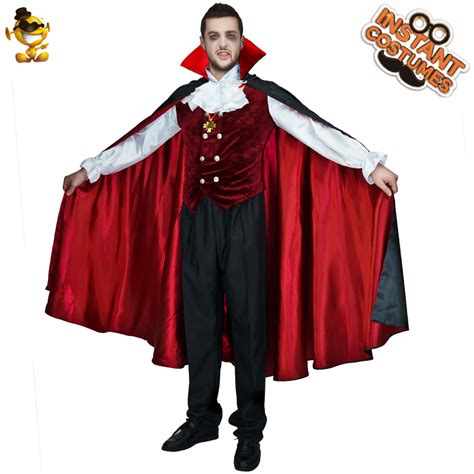 Mens Gothic Vampire Costumes Europe Vampire Adults Man Cosplay Outfit