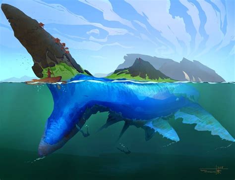 Reef Giant By Thylacinee On Deviantart Sea Monster Art Fantasy