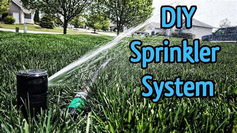 The Best Diy Sprinkler System Lawn Irrigation Quick Snap Youtube