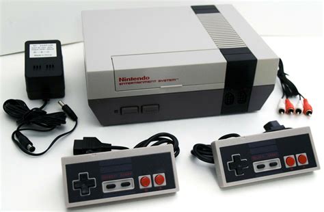 2 Controller Nintendo Entertainment System Nes 001 Video Game Console