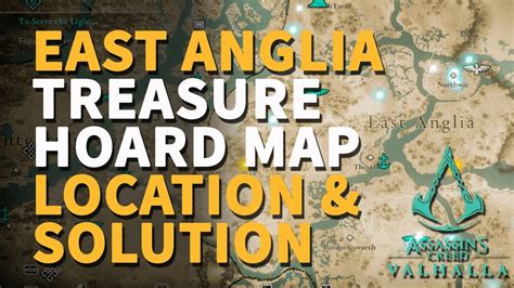 East Anglia Hoard Map Treasure Assassin S Creed Valhalla Location YouTube