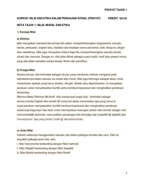 1.10 keadilantindakan dan keputusan yang saksama serta tidak berat sebelah. NILAI, MORAL DAN ETIKA