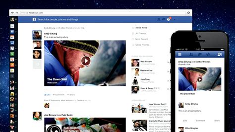 first look new facebook news feed techradar