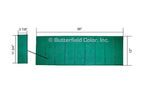 Large Brick Soldier Course Butterfield Color