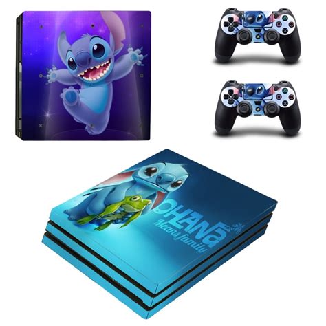 Sticker Ps4 Pro Console Skin Decal Stitch 2 Controller Skins Set For
