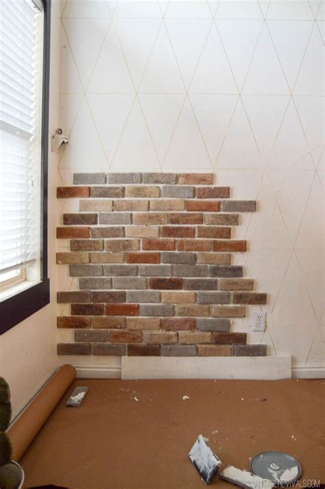 Home Ideas Installing Brick Veneer Inside Your Home Vintage Revivals
